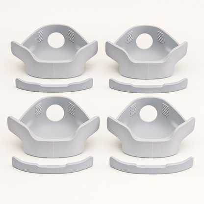 Four-piece bed sheet fastener set