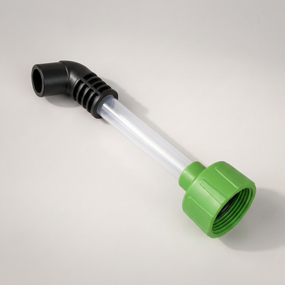 AC drain line cleaner adapter shown in a diagonal full-form view