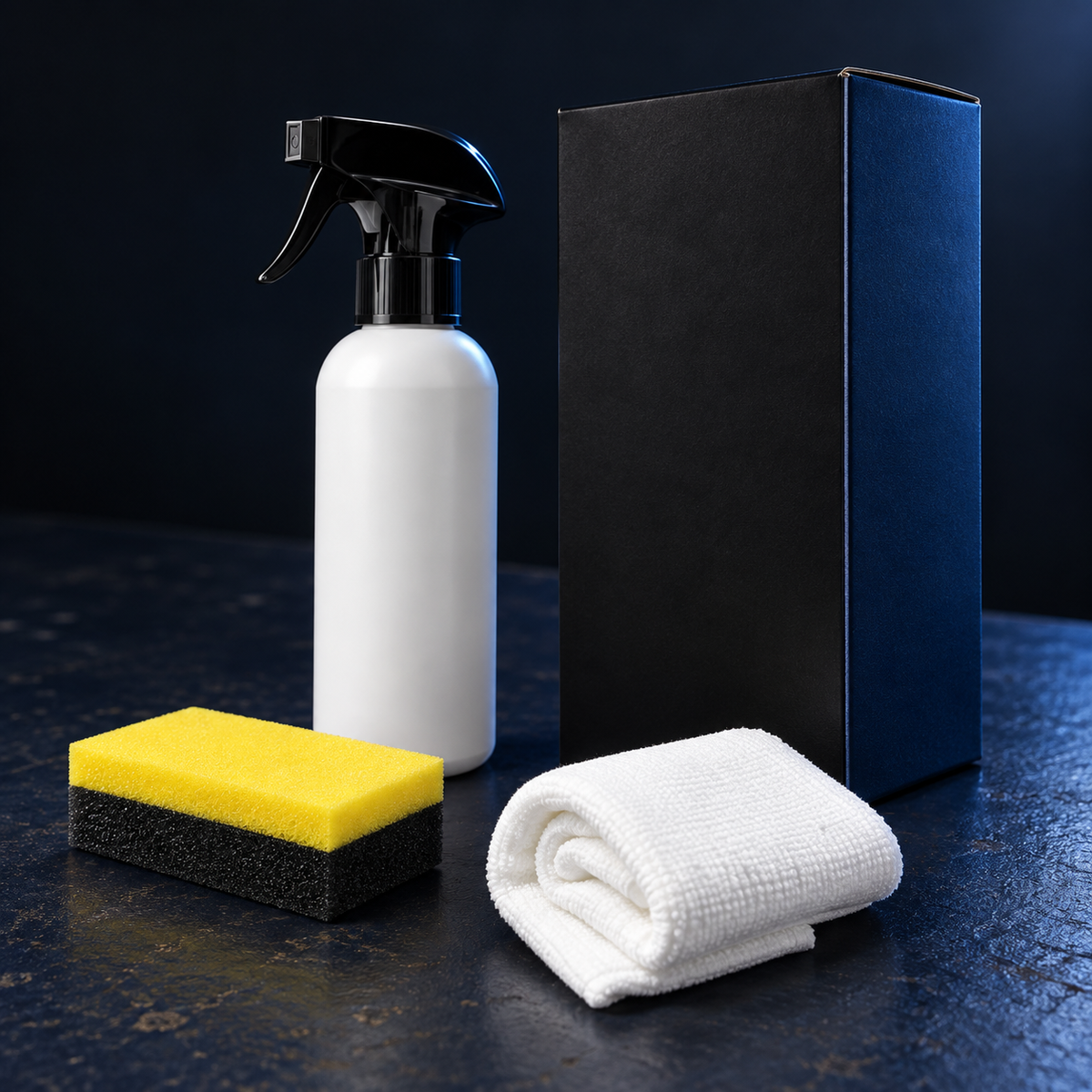 QIFOR automotive headlight restoration fluid kit detail