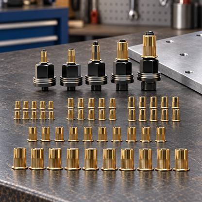 Rivet nut tool accessory kit context view