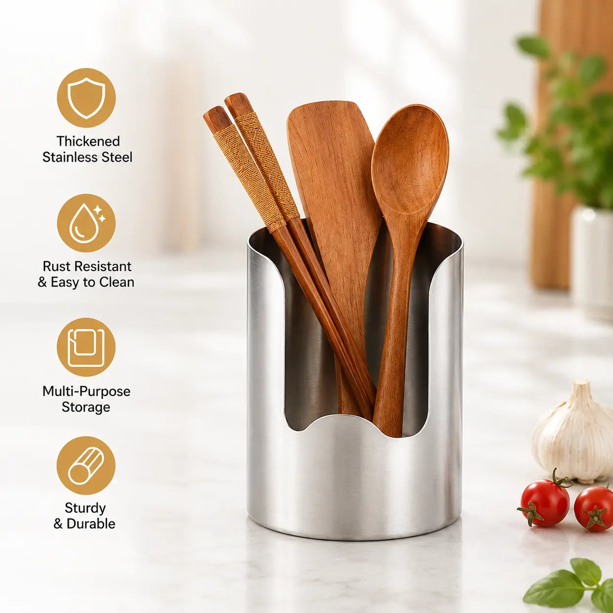 Thickened Stainless organizer additional benefit view